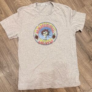 GRATEFUL DEAD X PELOTON “Bertha” & Roses GRAY SHORT SLEEVE T-SHIRT SIZE LARGE